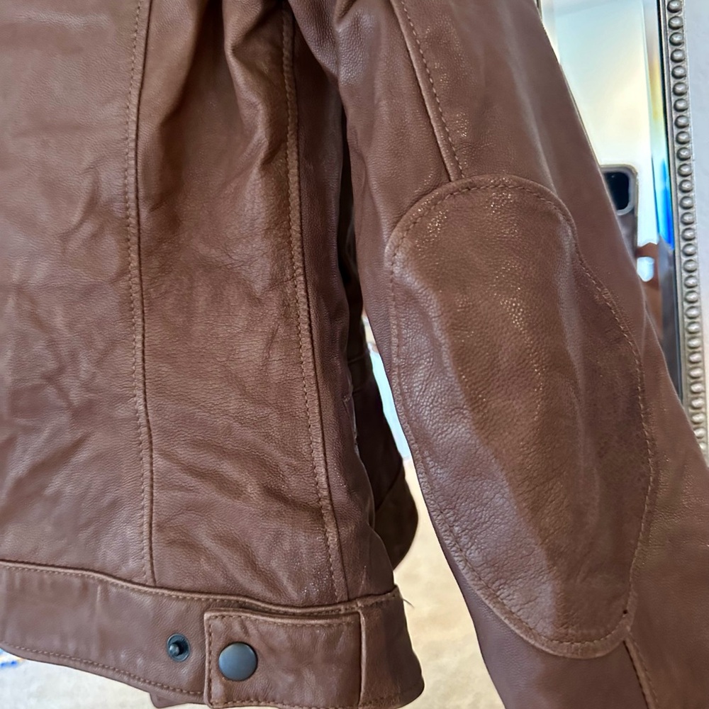 Robert Comstock Brown Leather Jacket - image 5